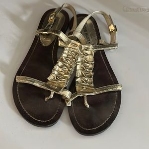 Gold Size 6 Steve Madden Sandales